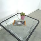 Glazen Jaren 70 Salontafel Met Chromen Onderstel thumbnail 7