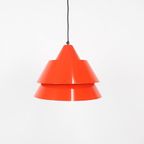 Fog & Morup Zone Hanglamp Rood, 1960'S thumbnail 2