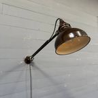 Vroege Rademacher Wandlamp Met Grote Emaille Kap thumbnail 6