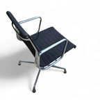 Ea 107 / 108 Alu- S / Eames / Vitra Office Chair / Black Hupsak Fabric / Chrome Frame thumbnail 5