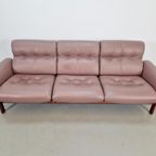 Vintage Coja Bank & Fauteuil Zweden '70 Leer Palissander thumbnail 7