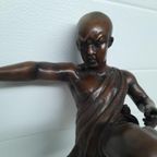 Set Bronzen Beelden Shaolin Monniken Boeddhisme thumbnail 10