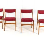 Set 4 Erik Buch Model 89 Stoelen Eetkamerstoelen 'tjele' Vintage thumbnail 16