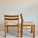 Set 4 Stoere Vintage Deense Eetkamerstoelen Jaren 60 thumbnail 16