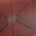 Vintage Unique Bar Cabinet With Brass Markings thumbnail 15
