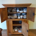 Vintage Eiken Broodkast (brutalist) (b113xh150xd60) thumbnail 2