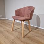 4x Arco Close Eetkamerstoelen - Showroomstaat - Roze - Blauw thumbnail 2