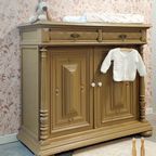 Uniek Vintage Dressoir /commode In De Prachtige Kleur Warm Tan thumbnail 3