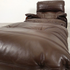 Ligne Roset Marsala - Fauteuil En Ottman - Bruin Leder thumbnail 4