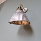 Wandlamp Met Zwanenhals Van Gemercuriseerd Glas, 1930 thumbnail 3