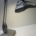 Dazor Bureaulamp/ Goudsmidlamp Met Vergrootglas Loep, Ca 1950 thumbnail 13