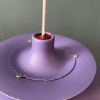 Originele Vroege Louis Poulsen Ph5 Schalenlamp Paars 1960 thumbnail 12