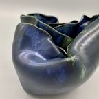 Vintage Gevouwen Vaas Indigo thumbnail 11