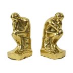 Italiaanse Messing Boekensteunen De Denker Rodin Regina 18cm thumbnail 2