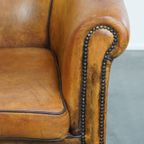 Schapenleren Clubfauteuil In Engelse Stijl Met Karakter En Een Prachtig Patina thumbnail 11