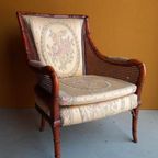 Vintage Jaren Vijftig Rotan Fauteuil, Rieten Stoel, Boho thumbnail 25