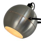 Dijkstra - Space Age Design Wall Pendant - Aluminium Globe On A Swiveling, Telescopic Arm thumbnail 5