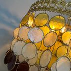 Vintage Schelpen Retro Kleuren Hanglamp Capiz Lamp Kroonluchter thumbnail 8