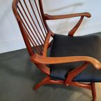 Mid Century Kersen Fauteuil, Waarschijnlijk De Ster thumbnail 9