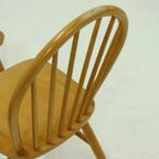 Set Of 4 Scandinavian Spindle Back Dining Chairs In Style Of Akerblom 1960s thumbnail 10
