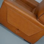 Roche Bobois Clubfauteuil In Tan/Cognac Nekleer thumbnail 11