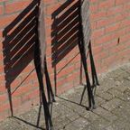 Zwart Metalen Bistrostoelen Set Van 2 thumbnail 6