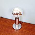 Space Age Tafellamp In Verchroomd Metaal, Jaren 70 thumbnail 7