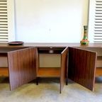 Mooie Vintage Palissander Lowboard Tv Kast Dressoir 249 Cm thumbnail 3