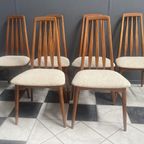 6 Dining Chairs By Niels Koefoed For Hornslet Denmark 1960S thumbnail 3