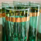 6X Vintage Borrelglazen Wijnglazen Champagne Glazen | Kerst thumbnail 3