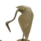Vintage Koppel Messing Kraanvogels Hollywood Regency Design 31cm thumbnail 9