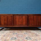Vintage Palissander Lowboard, Deens Design Van Mørke Møbelfabrik, Jaren 60 thumbnail 11