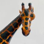 Set Mid-century Handgeschilderde Lederen Giraffen Xl 1970’s thumbnail 14
