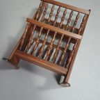 Double Dutch Wooden Magazine Rack , Wood Magazine Stand , Wood Magazine Holder, Mid Century Furni thumbnail 4