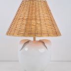 Vintage Appel Tafellamp Keramiek Wit Eclectic ‘70 Sculptuur thumbnail 9