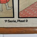 Antieke Vintage Schoolplaat, Schoolposter 1Ste Serie Pl 9 thumbnail 4