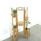 Bamboe Plantenrek, Roomdivider Vintage Kamerscherm thumbnail 4