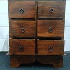 Rustieke Vintage Houten Ladekast Wandkast thumbnail 8