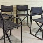4 Vintage Illo Director's Stoelen, Niels Gammelgaard thumbnail 4