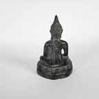 Boeddha Shakyamuni - Brons - Thailand- 3E Kwart 20E Eeuw thumbnail 3