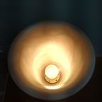 Tafellamp Bureaulamp Albast Gemarmerde Kap En Brass Voet Pegama thumbnail 3