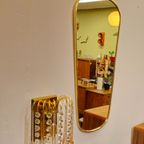 Vintage Wandspiegel Spiegel Mirror Messing Goud thumbnail 6