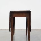 Charmante Antieke Eikenhouten Hangoor Eettafel Uit Eind 19e Eeuw thumbnail 8