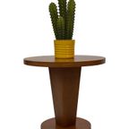Vintage Bijzettafel Art Deco Stijl Jaren 80 Hout Taletje thumbnail 16