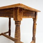 Brocante Bruinkleurige Eettafel, 1970’s thumbnail 7