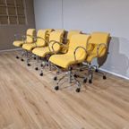 8x Lensvelt Flag Bureaustoelen - Eetkamerstoelen - Geel thumbnail 5
