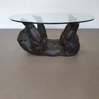 Well Detailed Bronze Bear Coffee Table Frame. thumbnail 2