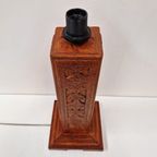 Embossed Leather Table Light, 1970S (Large) thumbnail 5