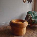 ‘pencil Reed’ Rotan Bamboe Salontafel Vintage thumbnail 8