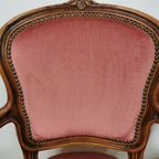 Set Brocante Franse Louis Xv Stoeltjes, Fauteuils Set Prijs thumbnail 6